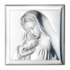 Icoana Argint Maica Domnului Cu Pruncul 8X8 Cm