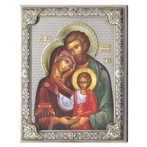 Icoana Argint Sfanta Familie 16x20 cm