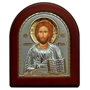 Icoana Iisus Hristos Argint 14.7x18cm