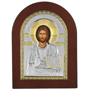 Icoana Iisus Hristos Argint 14x10 cm