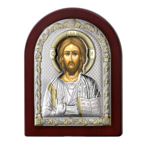 Icoana Isus Argint 15x20cm Auriu