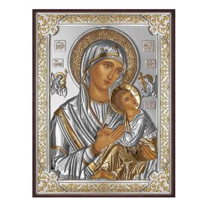 Icoana Maicii Domnului Amolyntos Argint 13x18 cm