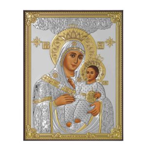Icoana Maicii Domnului Bethleem Argint 8x11cm