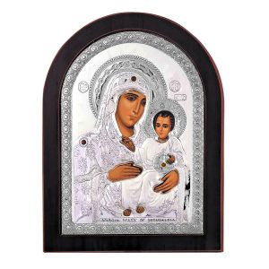 Icoana Maicii Domnului de la Ierusalim Argint 10x14cm