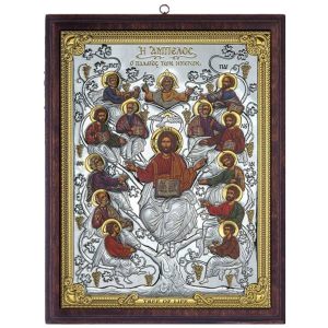 Icoana Pomul Vietii Argint cu Auriu 23x29.5cm