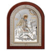 Icoana Sf Gheorghe Argint 14.5x18.5 cm
