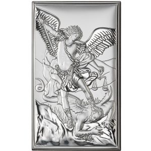 Icoana Sf Mihail Argint 12x20 cm