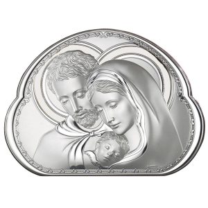 Icoana Sfanta Familie Argint 14x10cm