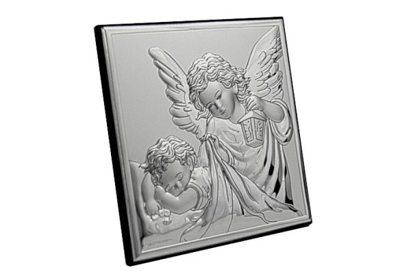 icoana argint 8x8cm ingerul pazitor 309 625559 1