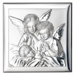 Icoana Inger Pazitor Argint 12x12cm