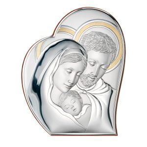 Icoana Sfanta Familie Argint 21.5x26cm