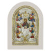 Icoana Pomul Vietii Argint 10x14cm Color Rama Alba