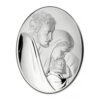 Icoana Sfanta Familie Argint 18x24cm Ovala