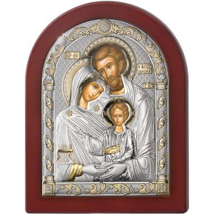 Icoana Sfanta Familie Argint 6x8.5cm
