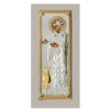 Icoana Argint Sporul Casei 11X23 Cm Rama Alba