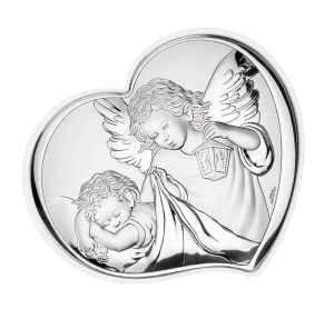 Icoana Inger Pazitor Argint 10.5x9cm