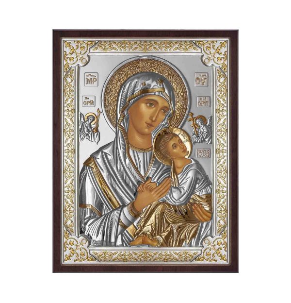 Icoana Maici Domnului a Patimirilor Argint 17x21.5cm