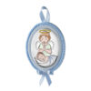 Icoana Inger Pazitor Argint 9x12cm Albastru cu Melodie
