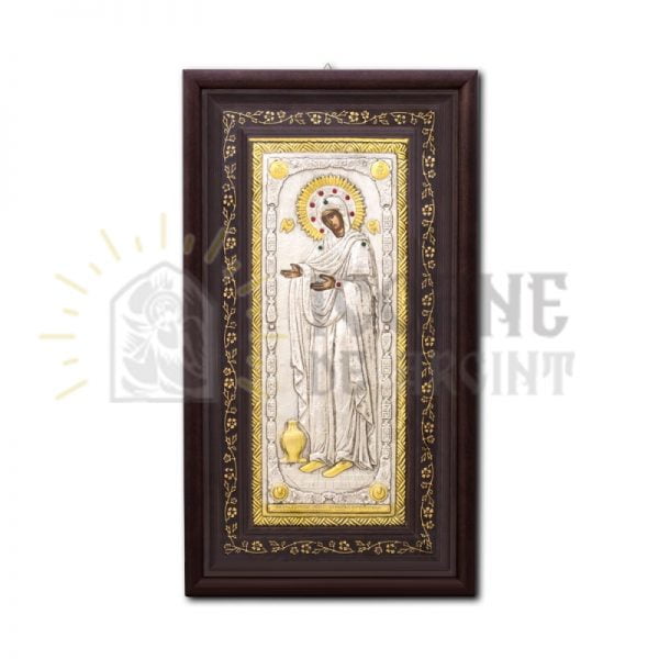 Icoana Sporul Casei Argint 25x44cm cu Rama si Geam