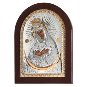 Icoana Maicii Domnului Ostrobramskaya Argint 21x15cm