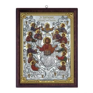 Icoana Pomul Vietii Argint 17x21.5cm Auriu