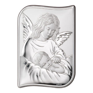 Icoana Ingerul Pazitor Argint 12x17cm