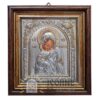 Icoana Maica Domnului Vladimir Argint15.5x17cm - cu geam