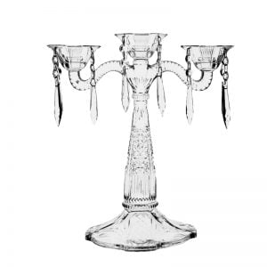 Sfesnic Cristal de Bohemia cu 3 brate 31.5cm