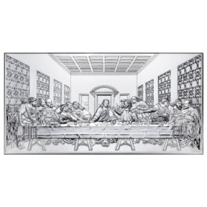 Icoana Cina cea de Taina Argint 51x26 cm