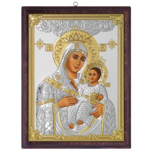 Icoana Maicii Domnului Betleem Argint 23x29.5cm
