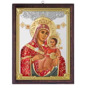 Icoana Maicii Domnului de la Betleem Argint 28.5x37cm Color