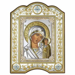 Icoana Maicii Domnului Kazanska Argint 21x28cm