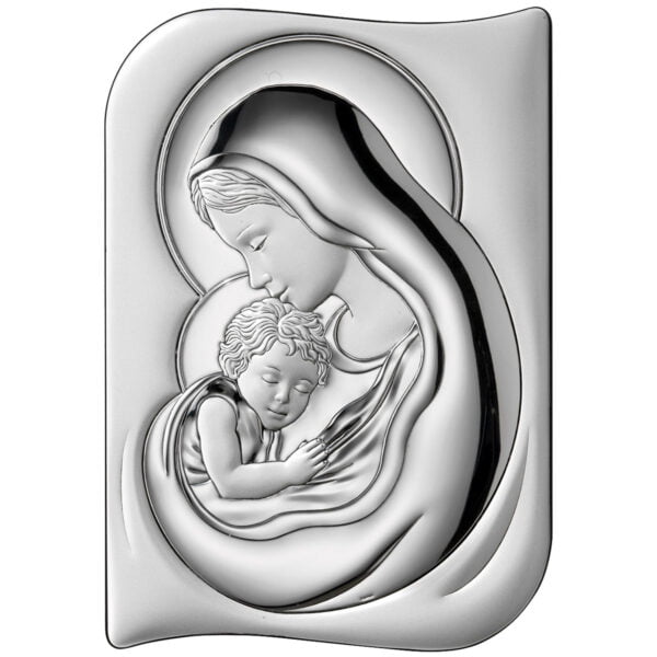 Icoana Maicii Domnului Argint 12x17cm 3996