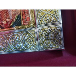 Icoana Maicii Domnului de la Betleem 34.5x41cm Color - Rama Lemn Deteriorata