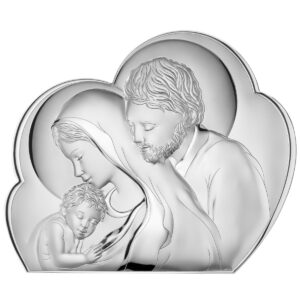 Icoana Sf Familie Argint 44x36 cm