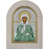 Icoana Sfanta Matrona Argint Rama Alba 15x21cm