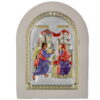 Icoana Buna Vestire Argint Color 20x26cm Rama Alba