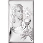 Icoana Iisus Hristos Comuniune Argint 12x20cm