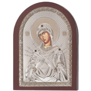 Icoana Maicii Domnului Argint 10x14cm 1643