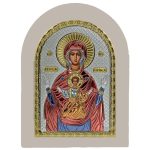 Icoana Maicii Domnului Argint – Binecuvantarea Sarcinii 15x21 cm