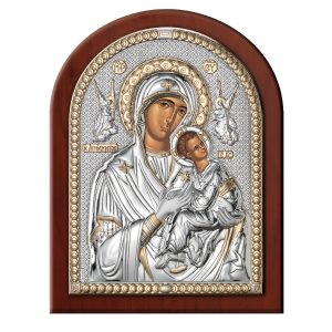 Icoana Maicii Domnului a Patimirilor Argint 15x20cm Auriu