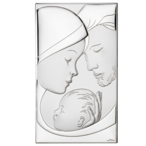 Icoana Sfanta Familie Argint 9x15cm