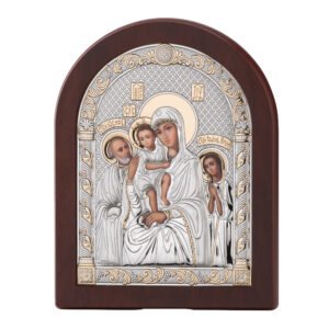 Icoana Sfanta Familie Argint 15x20cm