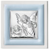 Icoana Inger Pazitor Argint 14x14cm Albastru
