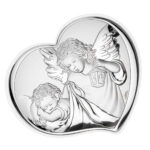 Icoana Ingerul Pazitor Argint 17.5x15cm