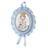 Icoana Inger Pazitor Argint 10x13cm Albastru cu Melodie