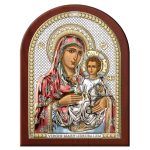 Icoana Maicii Domnului Ierusalim Argint 17.5x22.5cm Color