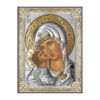 Icoana Maicii Domnului Vladimir Argint 13x18cm Auriu