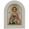Icoana Sf Pantelimon Argint 7.5x9.5cm Color Rama Alba