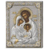 Icoana Sfanta Familie Argint 16x20cm Auriu